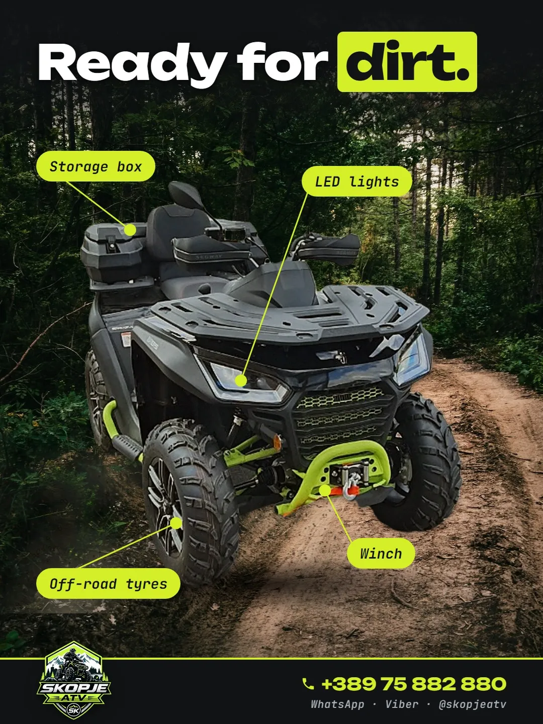 Skopje ATV Instagram post: Ready For Dirt