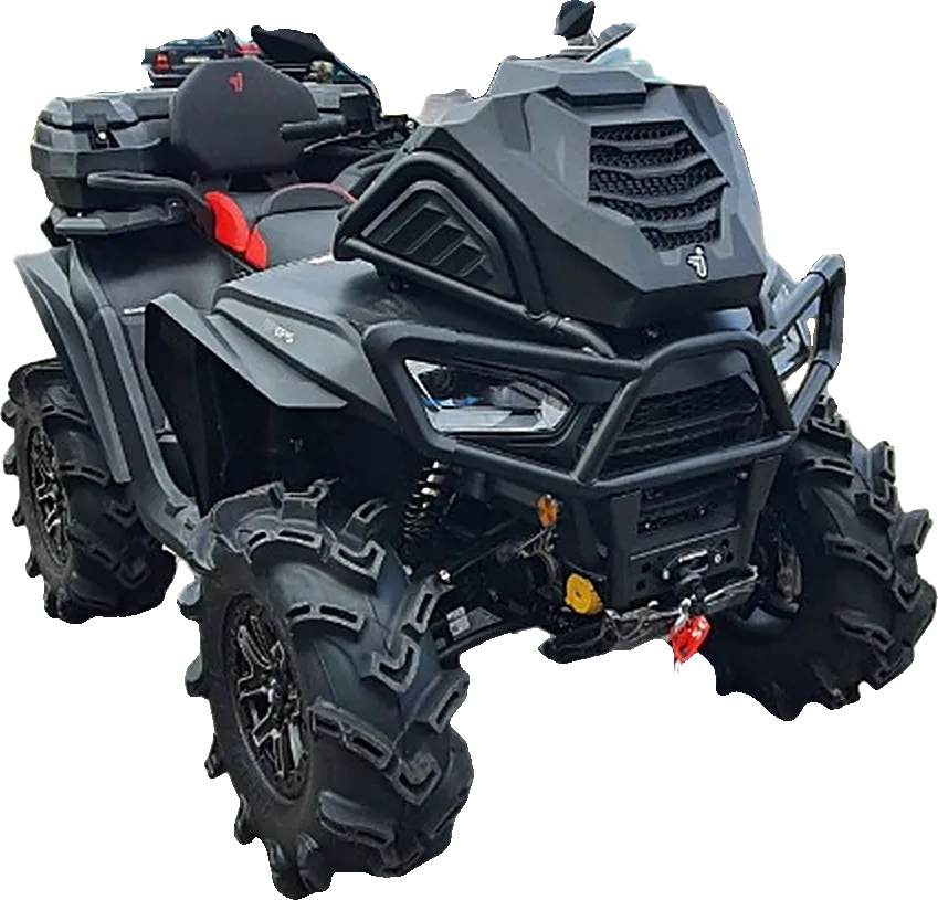 Skopje ATV quad bike with mud tyres trim